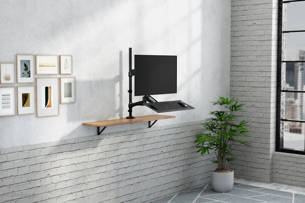 Neomounts FPMA-D500KEYB Sit-stand workstation desk 10-27" - gas spring